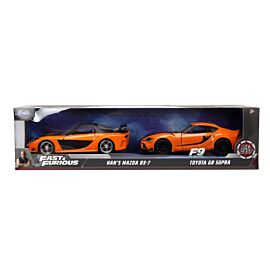 Zestaw pojazdów metalowych 1:32 JADA F&F Mazda+Toyota dwupak