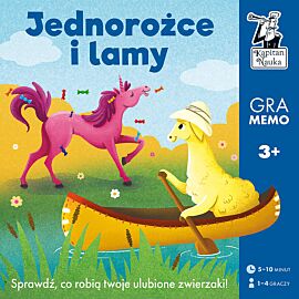 Jednorożce i lamy. Gra memo. Kapitan Nauka