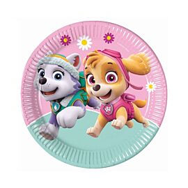 Talerzyki papierowe Paw Patrol Skye & Everest  23cm 8szt.