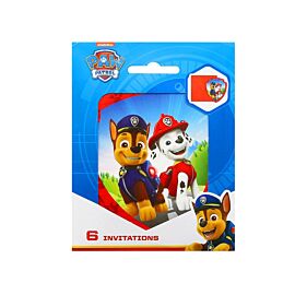 Zaproszenia z kopertami Paw Patrol Rescue Heroes 6 szt.