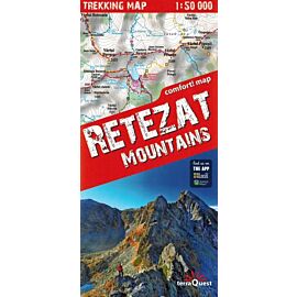 Retezat Retezat Mountains laminowana mapa trekkingowa 1:50 000 2024