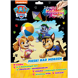 Psi Patrol. Zdrapuj, koloruj, naklejaj
