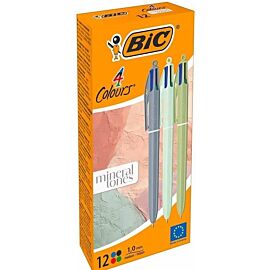 Paczka Długopis BIC 4 Colours Mineral Tones 12szt.mix kolorów