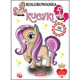 Kucyki. Kolorowanka z naklejkami