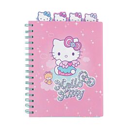 Kołobrulion A5 100k. kratka z główkami Hello Kitty pink wzór 3