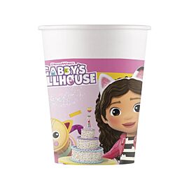 Kubeczki papierowe Gabby's Dollhouse 200ml 8szt.