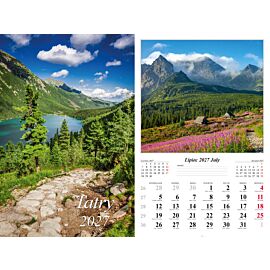 Kalendarz 2027 ścienny 13-k Tatry