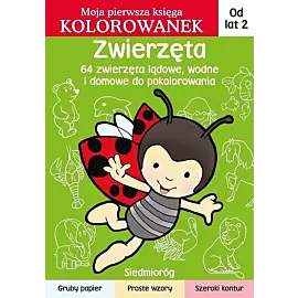 Zwierzęta Moja pierwsza księga kolorowanek