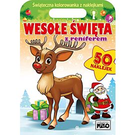 Wesołe święta z reniferem
