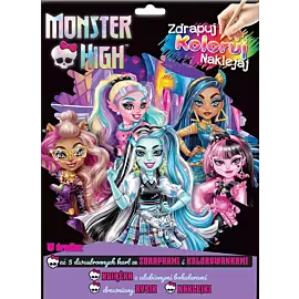 Monster High. Zdrapuj, koloruj, naklejaj