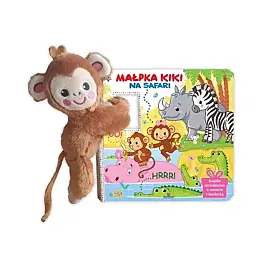 Małpka Kiki na safari Książka z maskotką