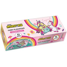 Farby plakatowe Minionki  12x20ml