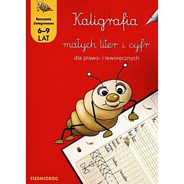 Kaligrafia małych liter i cyfr dla prawo- i leworęcznych