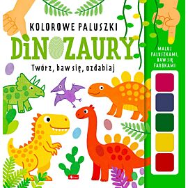 Dinozaury. Kolorowe paluszki