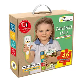 Mówiące puzzle interaktywne „Zwierzęta lasu”