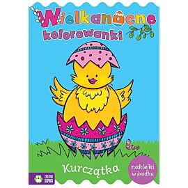 Wielkanocne kolorowanki. Kurczątka