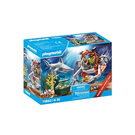 Playmobil Poszukiwania skarbu łodzią podwodną 71860