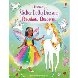 Sticker Dolly Dressing. Rainbow Unicorns wer. angielska