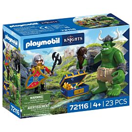 Playmobil Troll ze skarbem rycerzy herbu Lew 72116