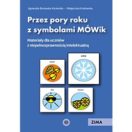 Przez pory roku z symbolami MÓWik. Zima