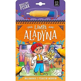 Lampa Aladyna. Malowanka z pisakiem wodnym