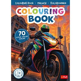 Motocykle. Kolorowanka z naklejkami