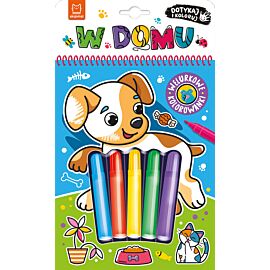 Dotykaj i koloruj! W domu. Welurkowe kolorowanki