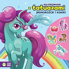 Kolorowanki z tatuażami. Jednorożce i koniki