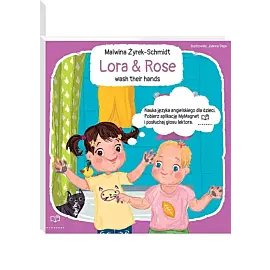 Lora&Rose wash their hands