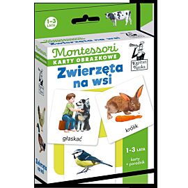 Montessori. Karty obrazkowe Zwierzęta na wsi (1-3 lata). Kapitan Nauka