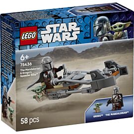 LEGO Star Wars Śmigacz Mandalorianina i Grogu 75436