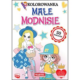Małe modnisie. Kolorowanka z naklejkami