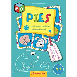 Pies kolorowanka edukacyjna