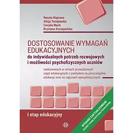 Dostosowanie wymagań edukacyjnych do indywidualnych potrzeb rozwojowych i możliwości psychofizycznych uczniów. I etap edukacyjny
