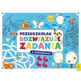 Przedszkolak rozwiązuje zadania. Zeszyt niebieski