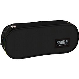 Piórnik owalny Backup czarny PB8A56R