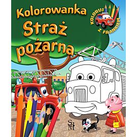 Straż pożarna. Kolorowanka. Samochodzik franek