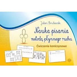 Nauka pisania metodą płynnego ruchu. Ćwiczenia koniczynowe