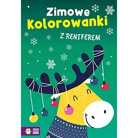Zimowe kolorowanki z reniferem