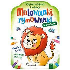 Malowanki rymowanki z lewkiem. Czytam sylabami i koloruję