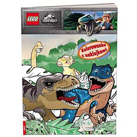Lego jurassic world kolorowanka z naklejkami na-6202