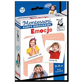 Montessori. Karty obrazkowe Emocje (2-5 lat). Kapitan Nauka