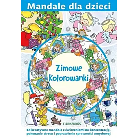 Mandale dla dzieci Zimowe kolorowanki