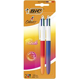 Długopis BIC 4 Colours Punch Rainbow blister 2szt.mix kolorów