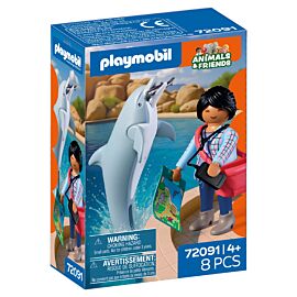 Playmobil Zoo: Delfin i odwiedzający 72091