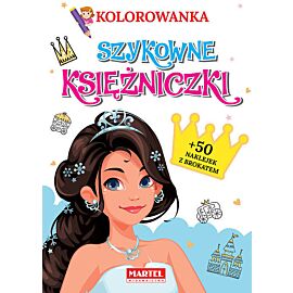Kolorowanka Szykowne księżniczki z naklejkami