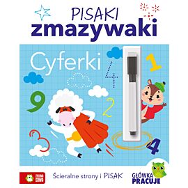 Pisaki zmazywaki. Cyferki