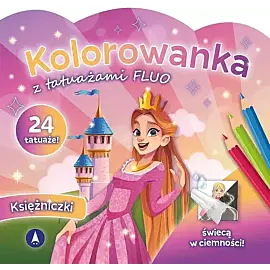 Kolorowanka z tatuażami FLUO Księżniczki