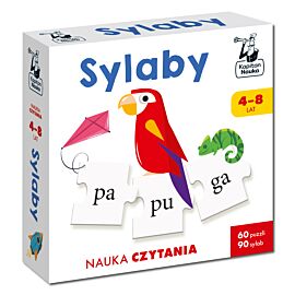 Sylaby. Puzzle do nauki czytania. Kapitan Nauka