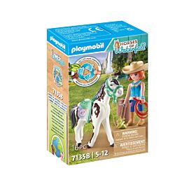 Playmobil Ellie i Sawdust ćwiczące western riding 71358